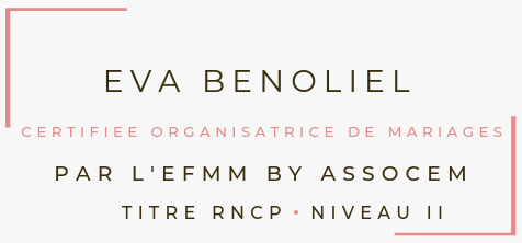 diplôme Organisatrice de mariage Nantes Eva Benoliel R'eva deux